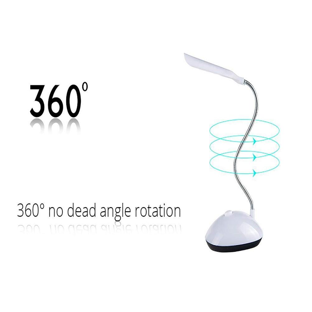 LED Desk Lamp 360 Degrees  Rotating Reading Light Portable Eye Protective Table Lamp
