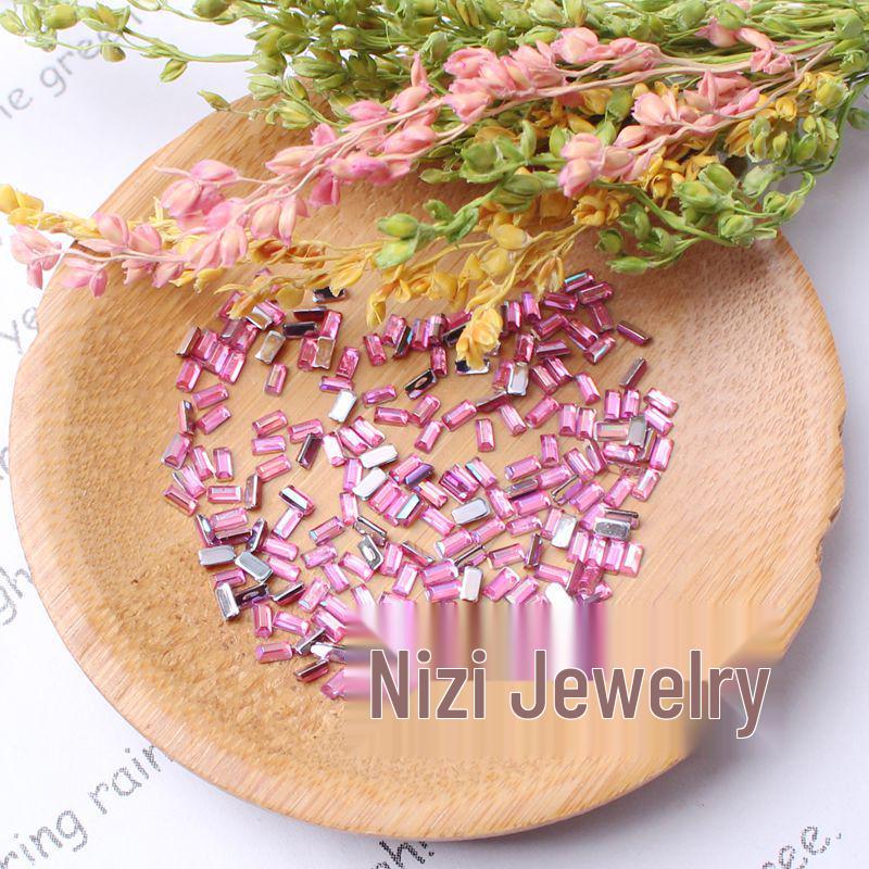 

Акриловые стразы для дизайна ногтей прямоугольной формы цвета AB (2x4 мм) – Аксессуары для красоты 200 pcs/small pack