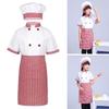 Role-Play Children Chef Uniform Carnival Party Kitchen Hat Fashion Cosplay Costume  Kids Boys Girls