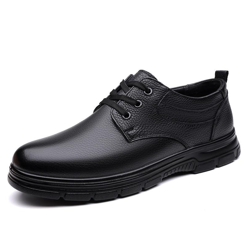 Fashion Spring Autumn Men's Dress Shoes Fashion Casual Soft-soled Leather Driving Shoes Man British New Designer Non-slip Loafers Male