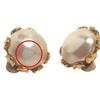 Chanel Large Elegant Earring Gold Plated Gold Women Used