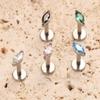 ASTM F136 Titan Labret Lippenpiercing 16G 18G Nasenring Tragus Marquise CZ Helix Knorpel Conch Ohrring Piercing Schmuck