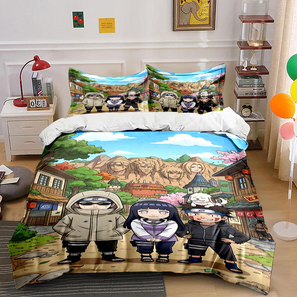 

Anime characters, mountain faces. Bedding sets Duvet cover sets Duvet covers Pillowcases(1 * Duvet Cover 2 * Pillowcases, without duvet insert) 135x200cm