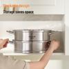 Joyoung 304 Stainless Steel 3-Tier Steamer Pot