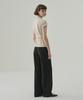 Deuloupisumeon Tosti Brushed Double-Pleat Wide Slacks [Charcoal]