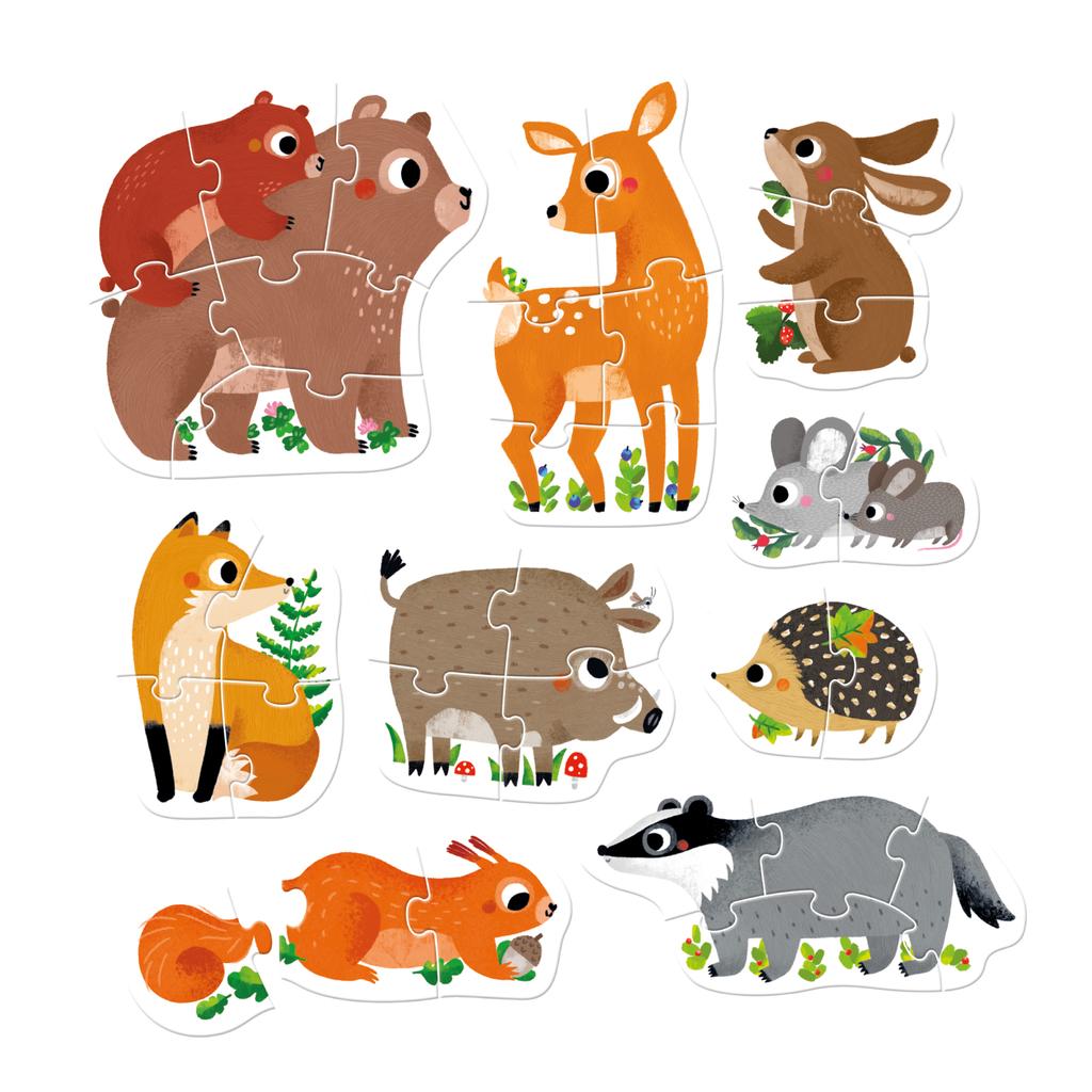 CzuCzu. Progressive Puzzle. Animals In the Forest 2+