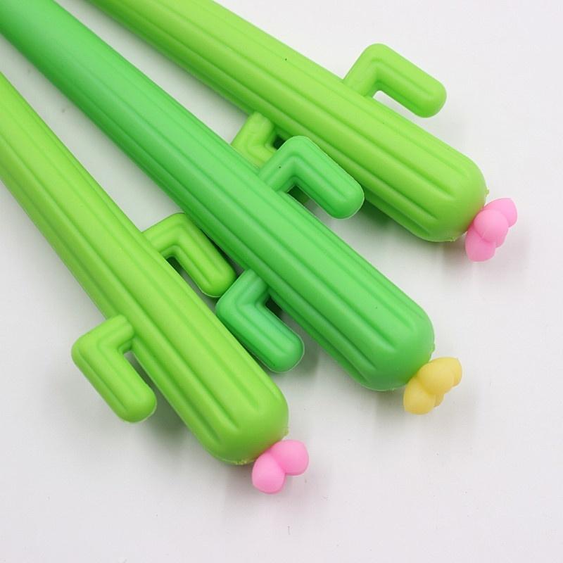 3PCS Korean Office School Supplies Gift Gel Pen for Student Stationery Writing Cute Creative Cactus Pens for Writing