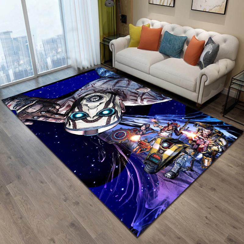 Borderlands-game Pattern Carpet Home Living Room Decoration Rug Bedroom Kitchen Bathroom Play Non-slip Floor Mat Hallway Balcony