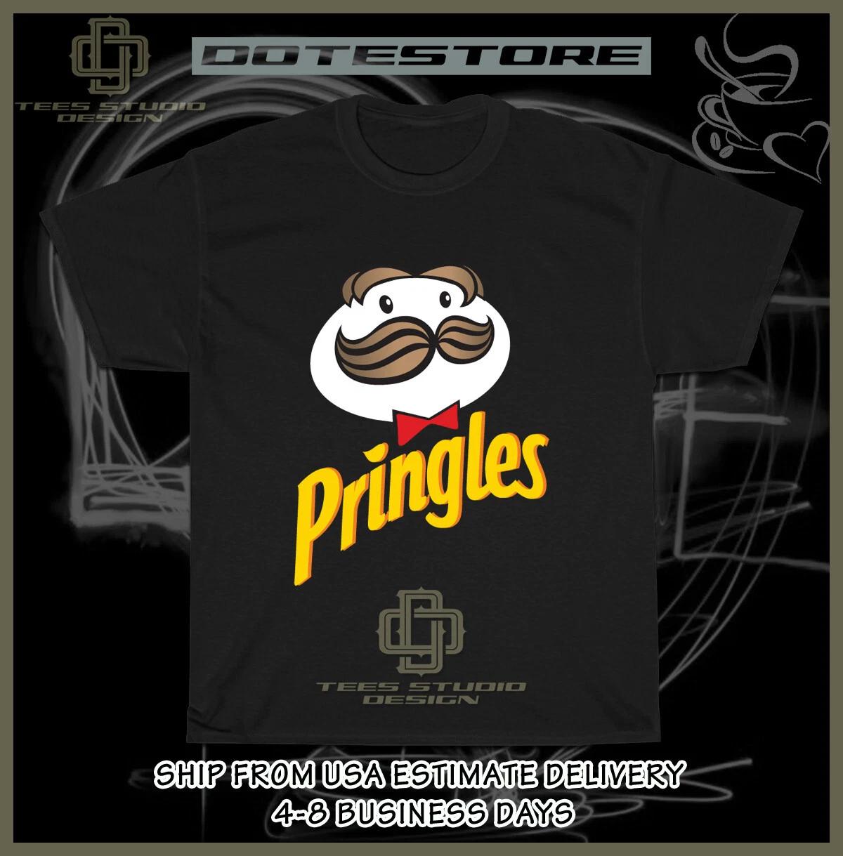 New Tee Shirt Pringles Potato Crisps Logo Men s T-Shirt American Dotees T-Shirt S