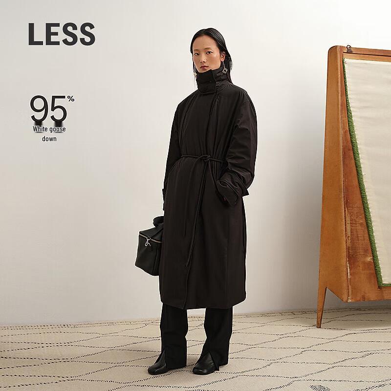 Less 2025 Winter Lapel Goose Down Coat