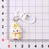 Adorable Cartoon Sheep Resin Keychain Non-fading Design Portable Pendant for Laptop Bag Decor Kids Birthday Gift Ideas