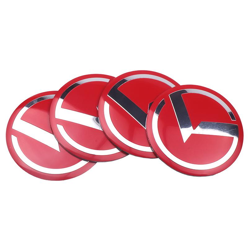 4 szt. 56/60/65 mm Kołpaki Środkowe Koła Samochodowe Emblemat Naklejka na Piastę Opony Do KIA Ceed Forte K9 Optoma Picanto Rio Sorento Soul Sportage