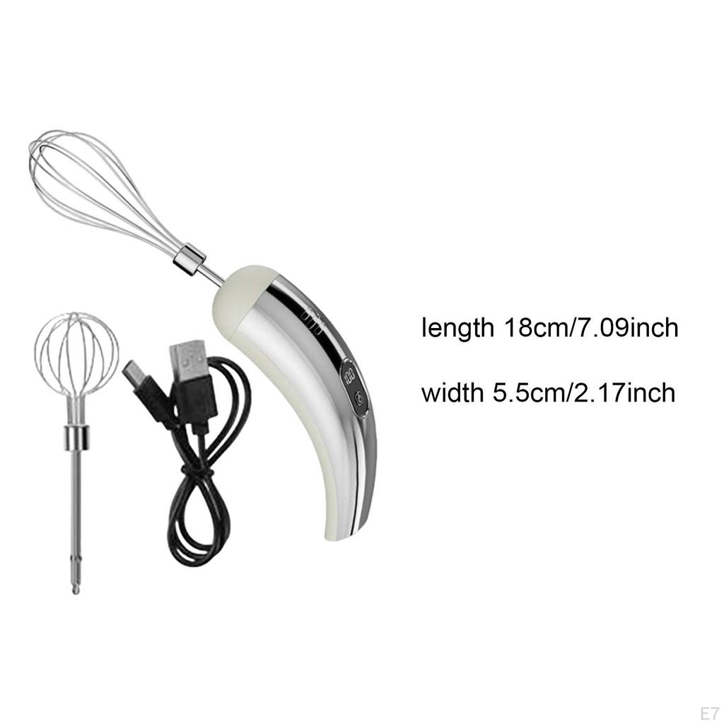 Cordless Electric Mixer, Convenient Egg Beater, Mixer for Cakes And Coffee, Ideal