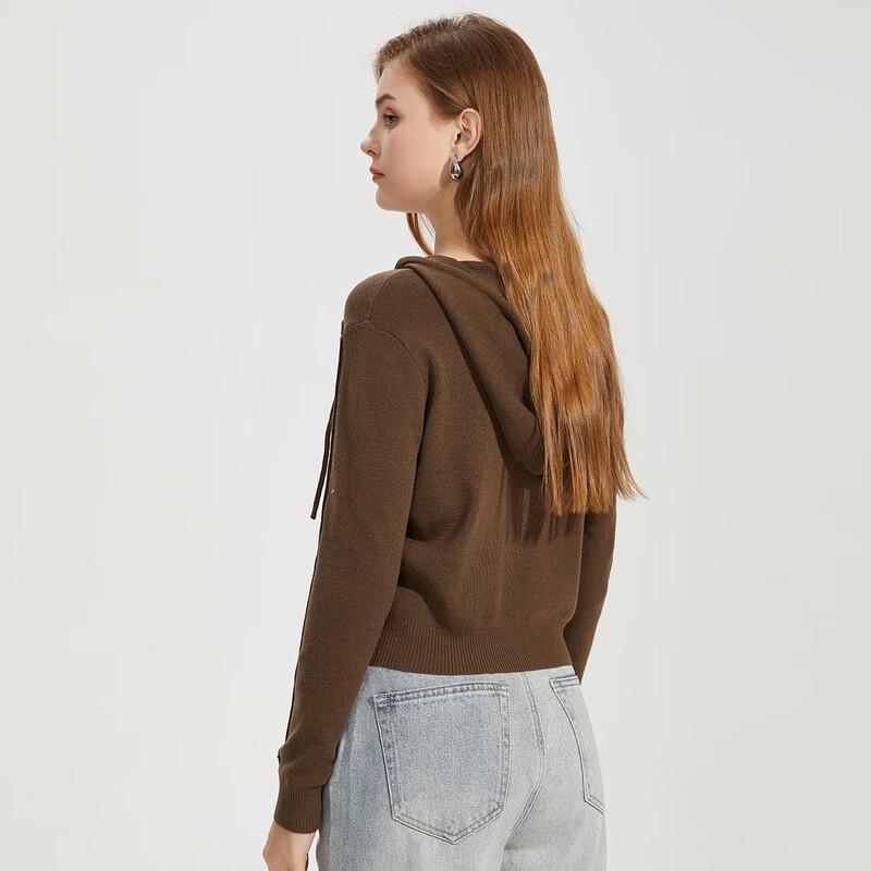 Tatu Women's Long Sleeve Hooded Knit Sweater