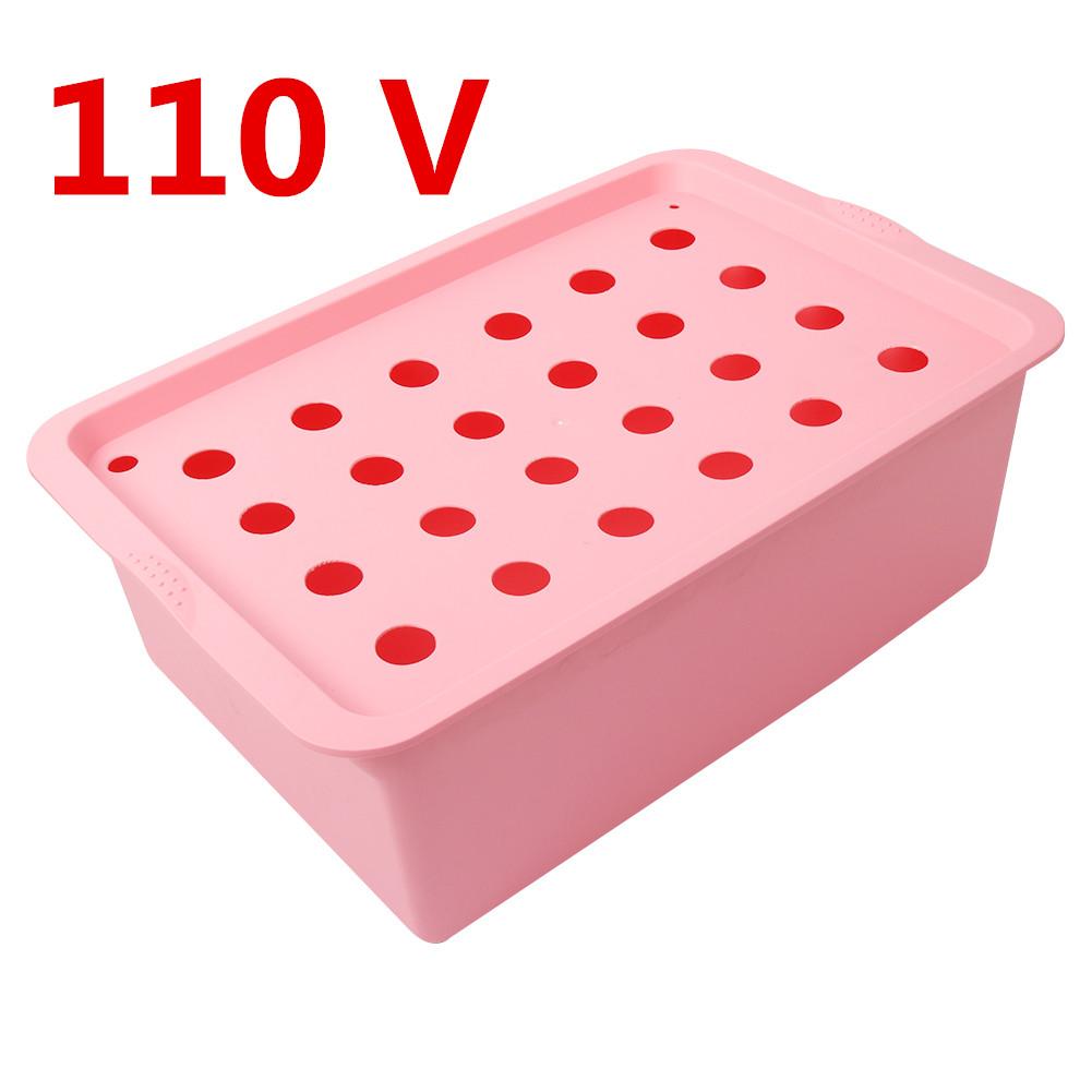 220V/110V 24 Holes Hydroponic Kit with Oxygen Pump Indoor Garden Cabinet Box Bubble Nursery Pots Cultivation Box 1 Set