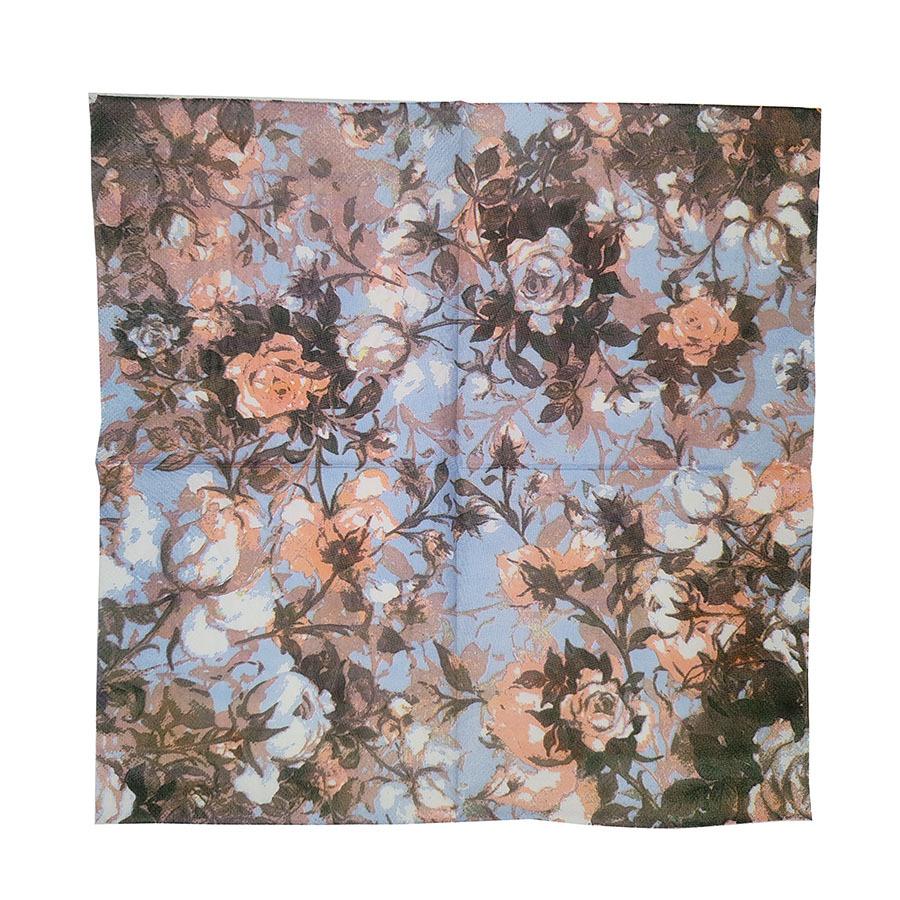 20pcs/pac Floral Printed Paper Napkins for Wedding Colorful Facial Tissues for Party Table Setting Disposable Dinner Napkins