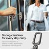 Spigen Retractable Carabiner Keychain – Heavy-Duty ID Badge Reel with Clip