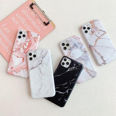 Luxury Marble Matte Phone Case For Iphone 11 12 13 14 Mini Pro Max Xs X Xr 7 8 6 6s Plus Se 2020 Shockproof Soft Cases Cover