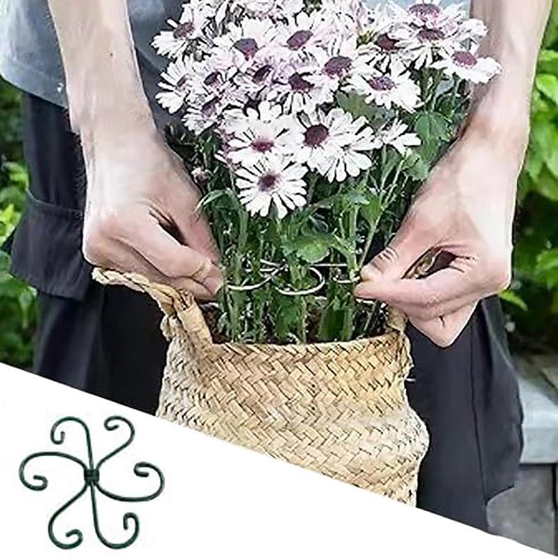 Metal Plant Climbing Bracket Flower Shaped Plant Holding Fixing Clip Plant Vine Climbing Grapple Bracket Stem Finishing Period