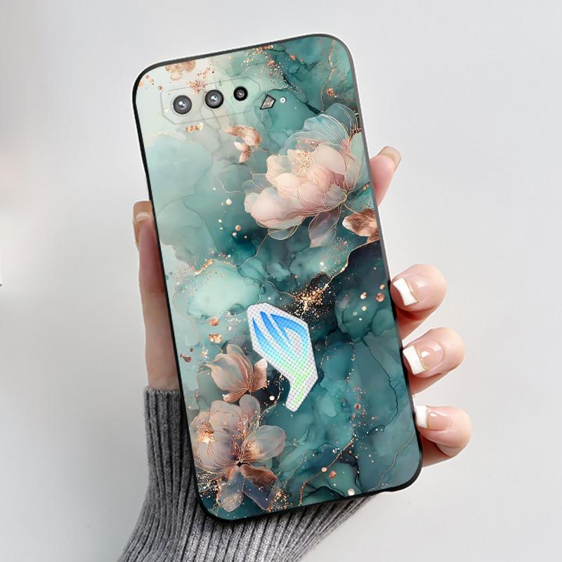 Casing For Asus Rog Phone 5 Rog 5s ZS673KS ZS676KS Case Luxury Dragon Cute Cool Boys Girls Soft Black Matte Silicone Back Cover