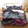 Anime Ragna Crimson Beding Set Single Twin Ful Quen King-Sized Dimensionsd Dimensions Tenager Bedrom Shet Set 3D Print Anime Bed Shet Set