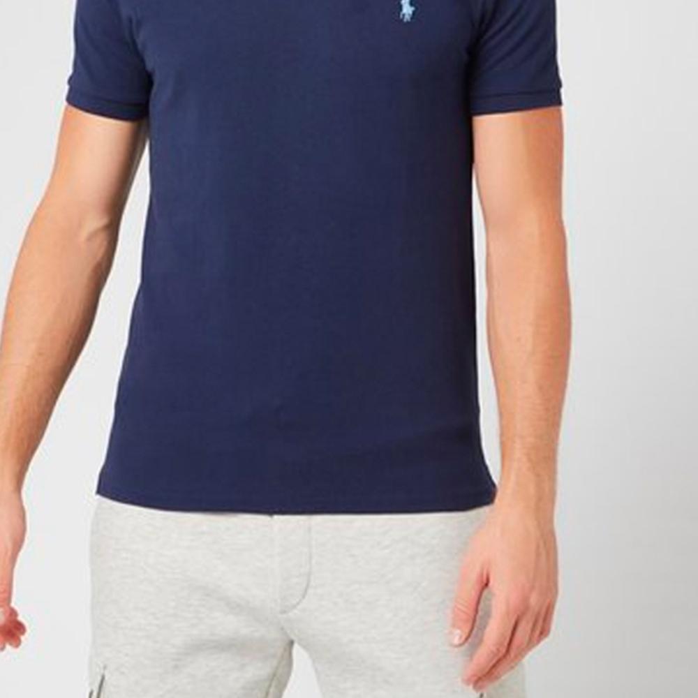 Polo Ralph Lauren Logo Embroidered Loose Fit Short Sleeve Polo Shirt Men tops Blue 710548797-010