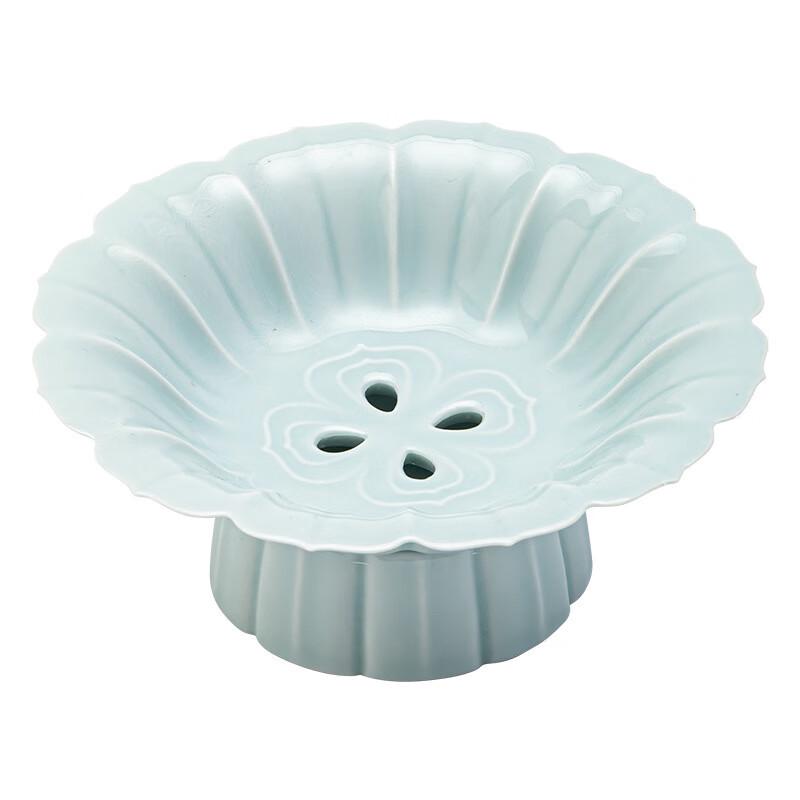 New Chinese Style Ceramic Drainable Fruit & Snack Plate