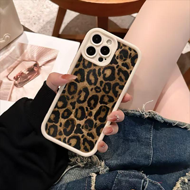 Funda tipo caja de escalera con estampado de leopardo y ojo de cielo personalizada para iPhone 16/15/14/13 ProMax