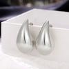 Fashion Ol Women'S Large Water Drop Glossy Earrings, Simple Ear Jewelry