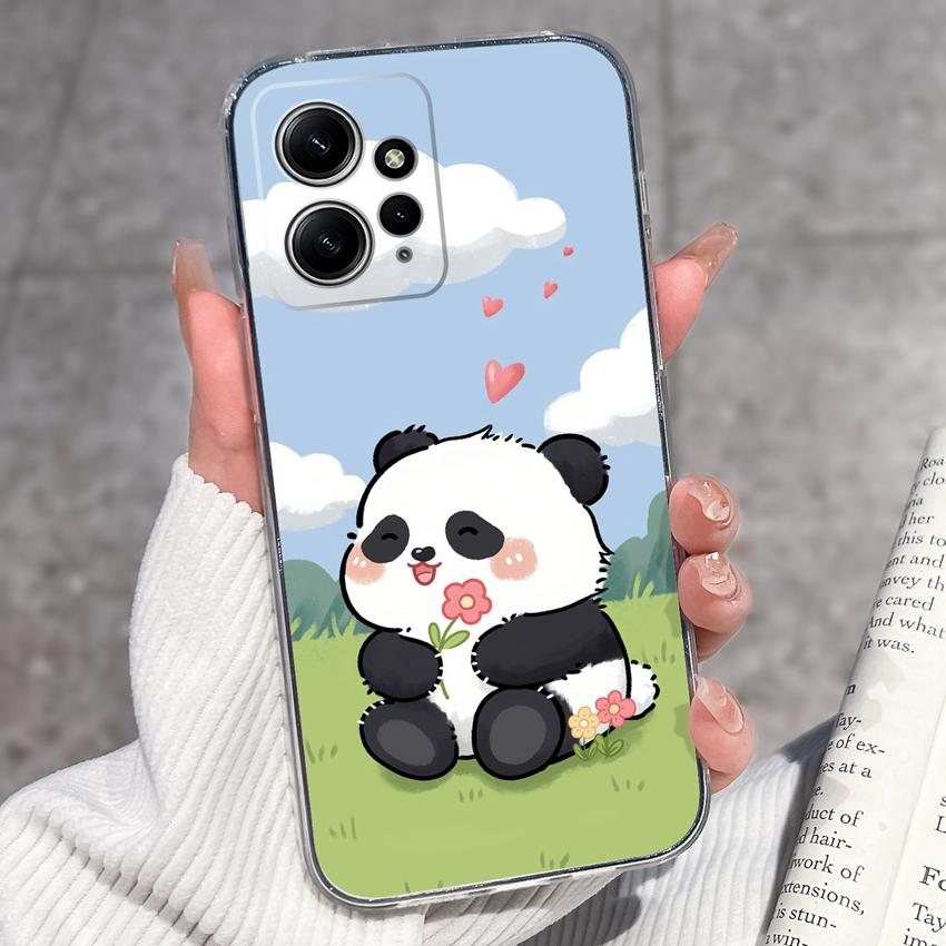 Luxury Transparent TPU Shockproof Phone Case For Redmi Note 12 11 11T Pro Plus 12S 11S 11SE 12Turbo Beautiful Girl Pattern Soft Casing For Redmi Cover