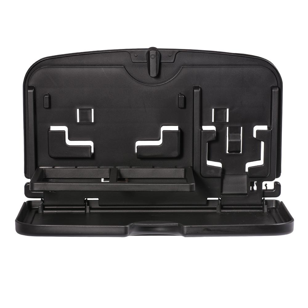 Foldable Car Seat Back Drink Tray Holder ABS Bottle Cup Holders Folding Dining Table for
