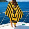 Strandtuch mit Aufdruck des Wolfs-Teamemblems, superweiche Mikrofaser, perfektes Geschenk zum Geburtstag, für Pool, Strand, Reisen, für Familie und Freunde