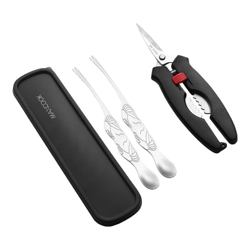 MAXCOOK 6-Piece Stainless Steel Crab Tool Set