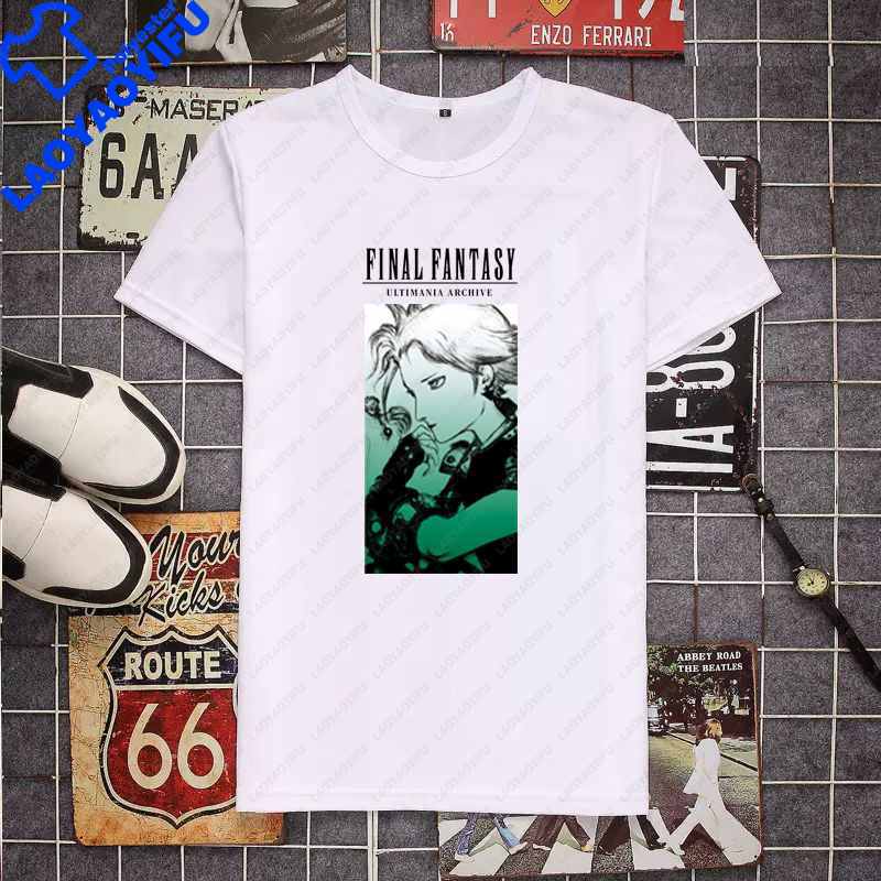Final Fantasy Unisexs Tshirt Cute Shirt Unisexs Fashion Game Cloud Strife TShirt For Unisex Casual Buster Cactus Tops Short Sleeve