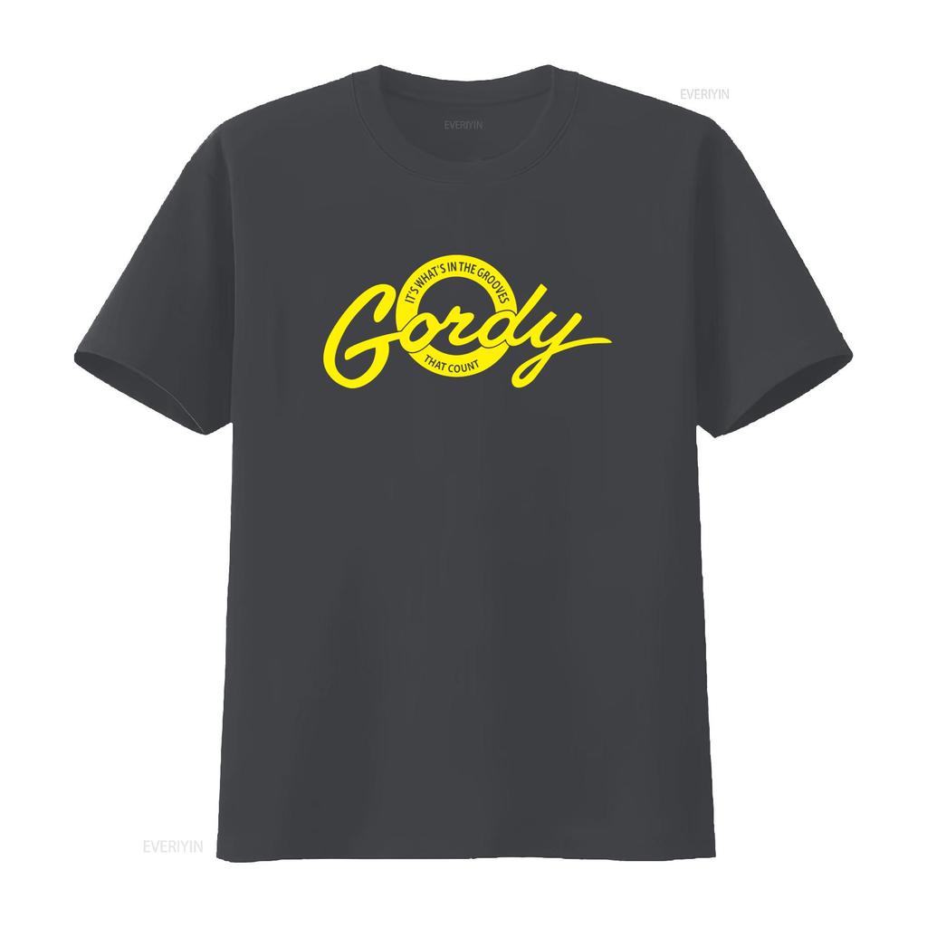 Gordy Records T Shirt Retro Motown Style With Its Whats In The Grooves That Count Print Northern Soul Inspired Sizes S