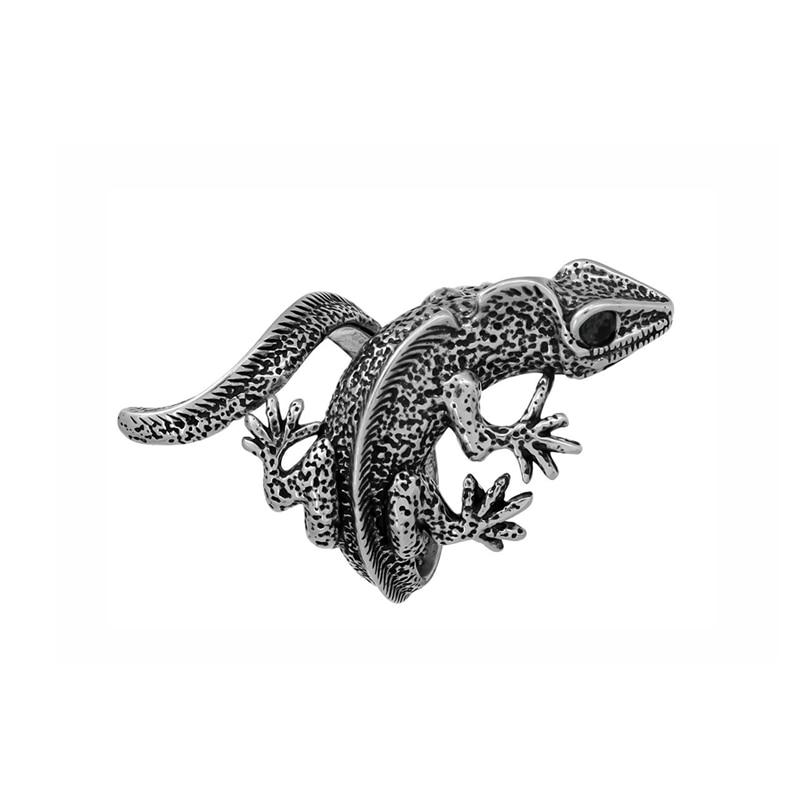 Anillo Retro Punk para hombre, esqueleto de demonio, Hip Hop, Rock, locomotora, aleación de acero de titanio, anillo de Color plata antigua, joyería para mujer