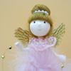2023 Standing Pink Angel Doll Toy Wing Christmas Tree Hanging Pendant Ornaments Home Decoration Decor Xmas New Year Gift Navidad