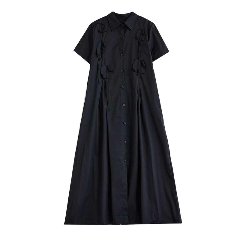 Summer Loose Patchwork Casual Short Sleeved Dress