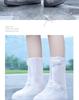 Waterproof Non-Slip Rain Boots: Thickened Silicone Shoe Covers for Men, Women, and Kids - Wear-Resistant, High-Top Design for Rainy Days.