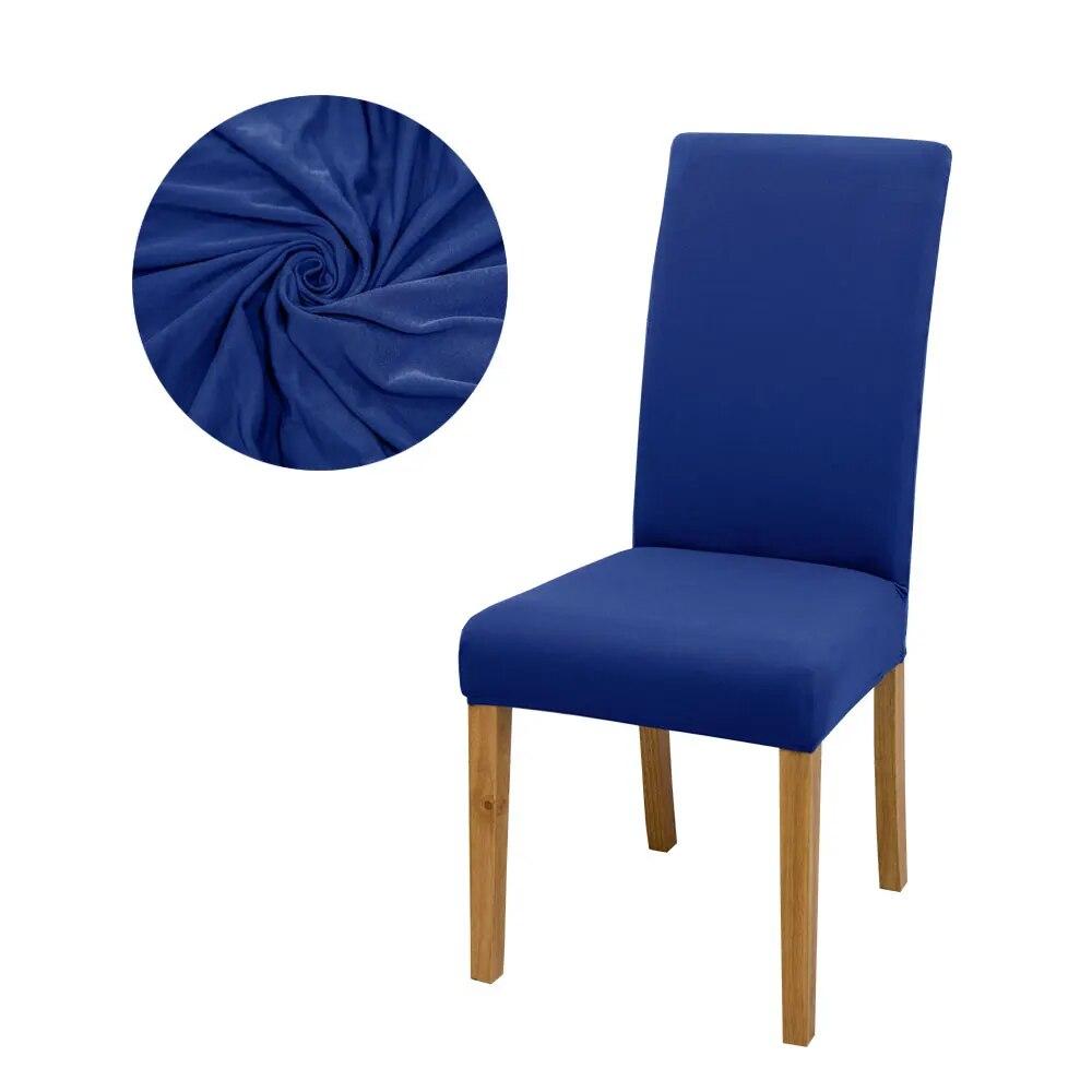 Solid Color Chair Covers Elastic Dining Room Seat Cover Washable Chair Protective Case for Restaurant Wedding Banquet Light Gray