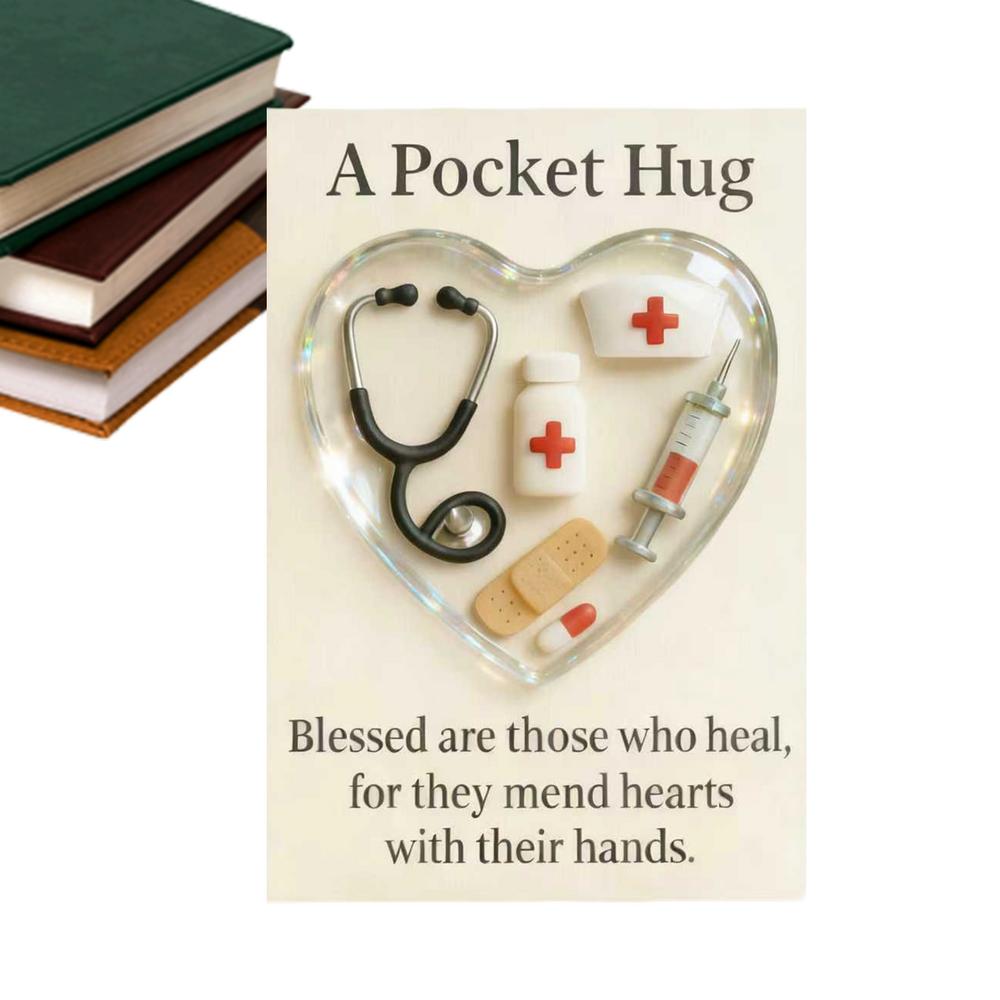 

Mini Hug Card Calming Heartwarming Companion 3D Heart Shape Pocket Card For Teens Boys Girls Students Adults Friends Him Her