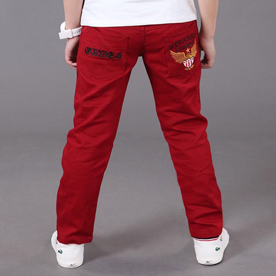 Children Trousers Kids Clothing Casual Pants Waist Mid Elastic Cotton Casual Jeans Boys