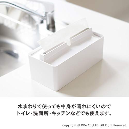 OKA fill+fit Paper Towel Case, Lip Type, White (Tissue Case)