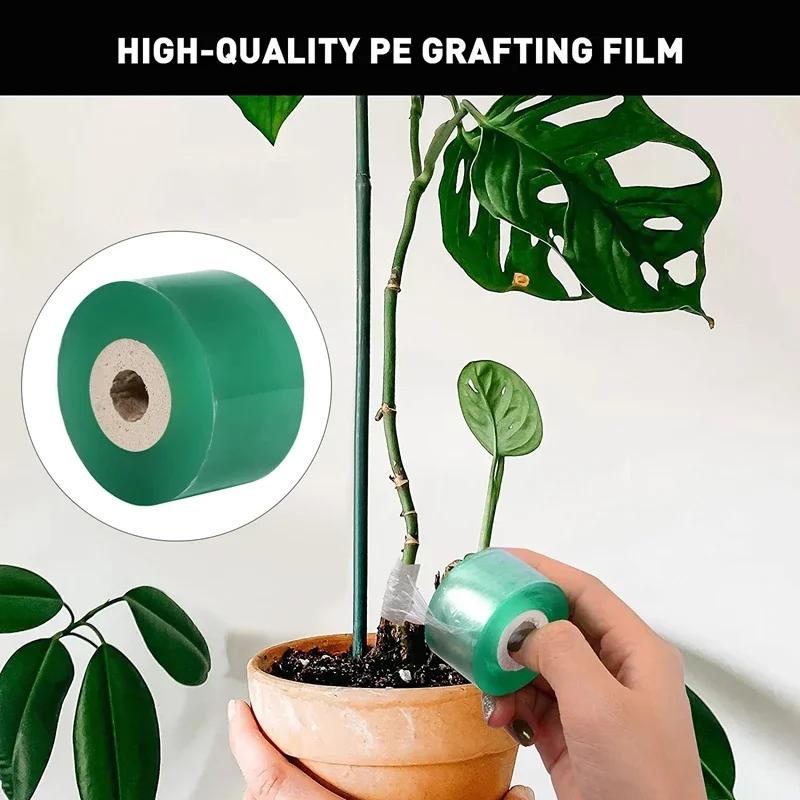 Pe Grafting Tape Film Self-Adhesive For Fruit Tree Nursery Plants Seedlings Vine Floristry Tomato Grafting Supplies Stretchable