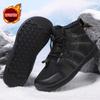 Kinder Schneestiefel mit breiter Zehenpartie, Plüsch-Baumwollschuhe, Jungen Mädchen High-Top Stiefel, Winter Outdoor Wanderschuhe, Warme Freizeitschuhe
