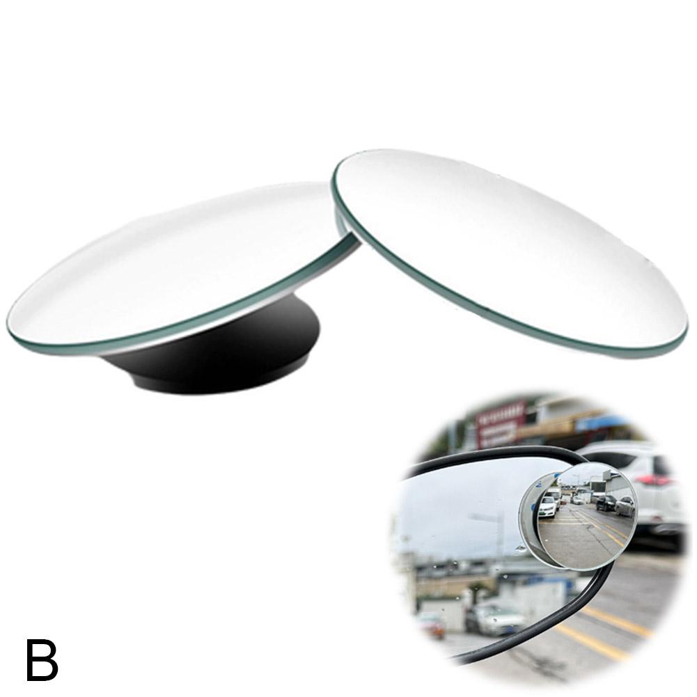  2pcs Car Rear View Mirror Full Vision 360 Degree Waterproof Rearview Wide Auto Blind Par G1B1