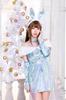 Clearstone Cherievere Frozen Bunny Christmas Cosplay Costume for Women (Blue)