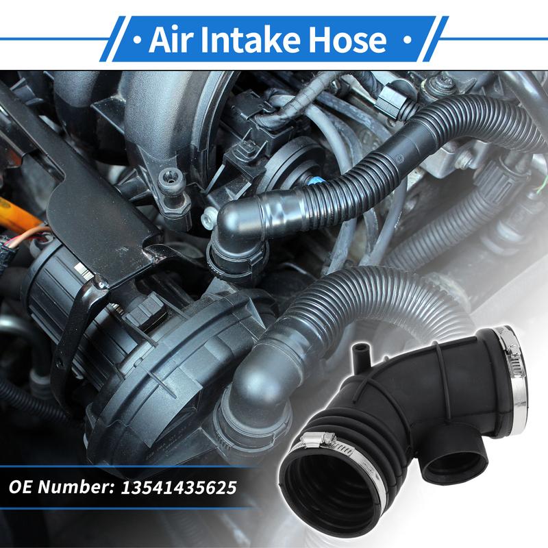 X Autohaux Engine Air Intake Hose with Clamps for BMW 525i E38 2001-2003 No.13541435625