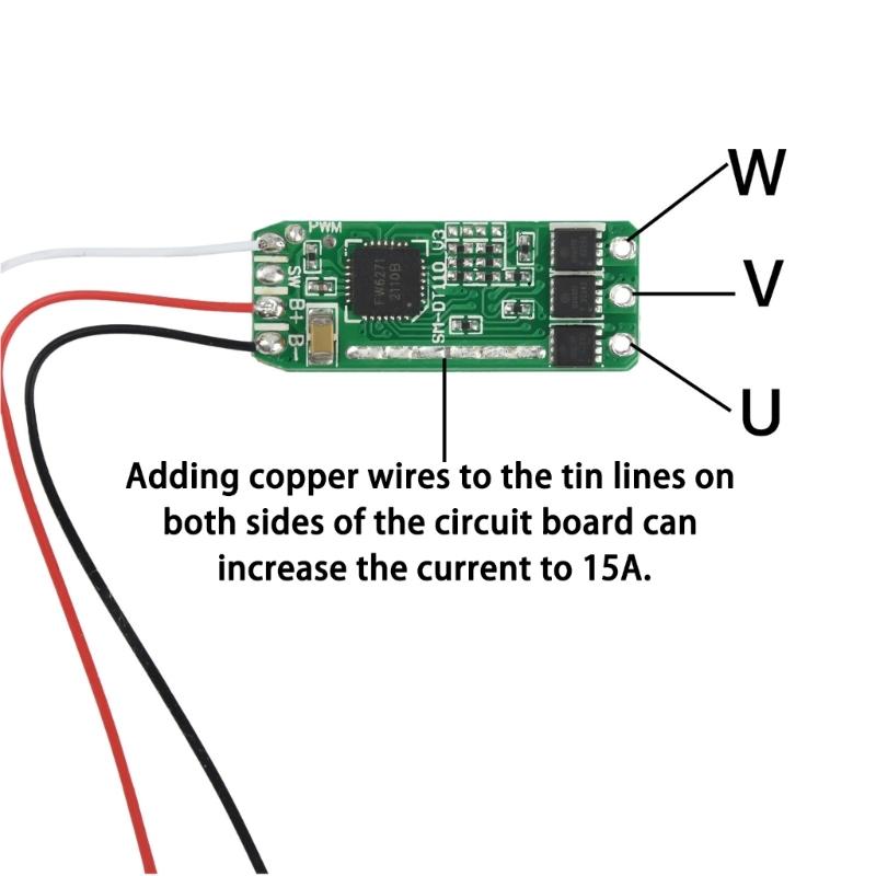 High Performances 7A 15A Remote Airplanes Brushless Motor Driver Board Compactly Perfect For Brushless Motor Control