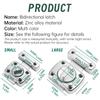 1Pc Home Security Latch Rotate Bolt Latch Gate Latches Door Slide Lock Twist Rotating Barrel Lock Fit For Bathroom Toilet Door Lock